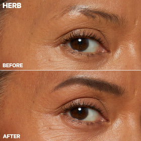 Milk Makeup KUSH Brow Shadow Stick warm-tones illustrate versatile color for many brows.
