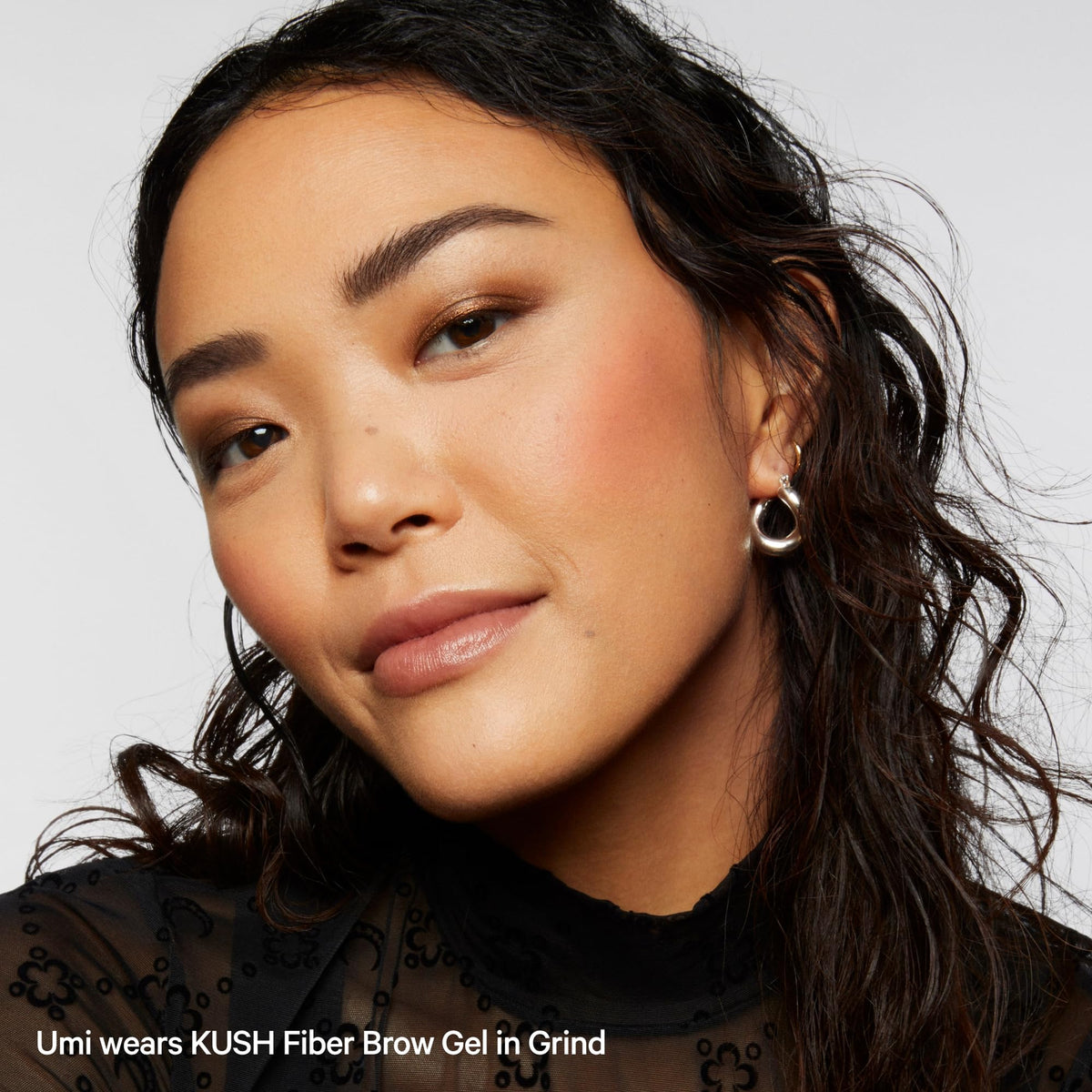 Milk Makeup KUSH Fiber Brow Gel Grind shade adds natural definition