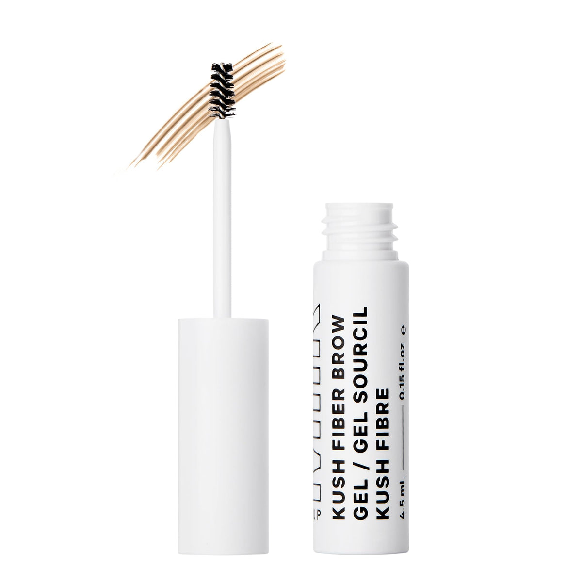 Milk Makeup Kush Fiber Brow Gel bottle in Haze boosts natural brow fullness