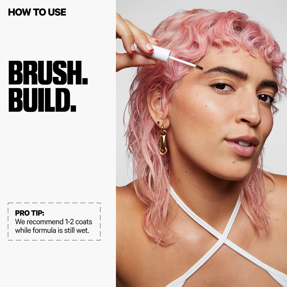 Milk Makeup KUSH Fiber Brow Gel vegan formula for clean beauty routine