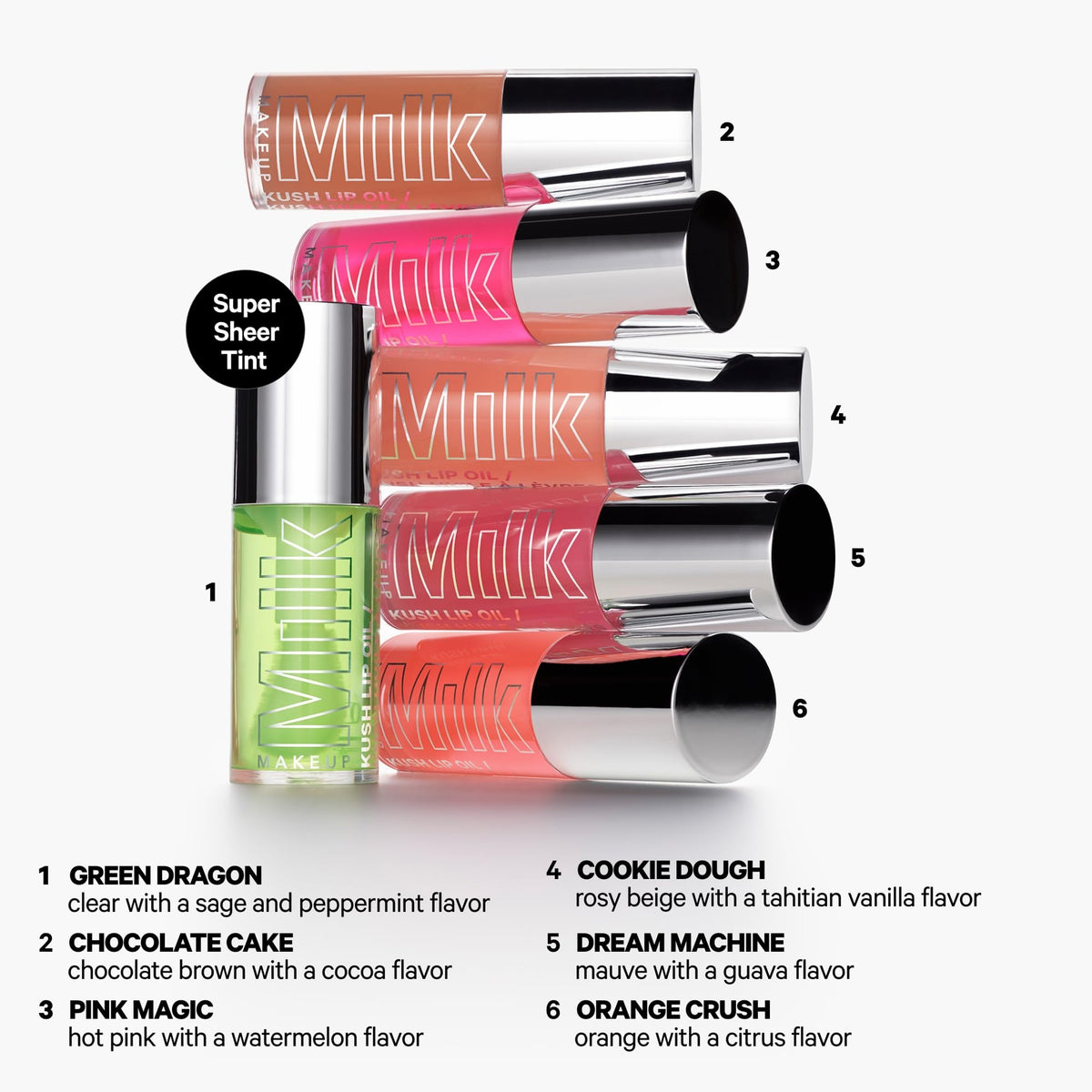 Milk Makeup KUSH lip oil labeled vegan and cruelty-free.