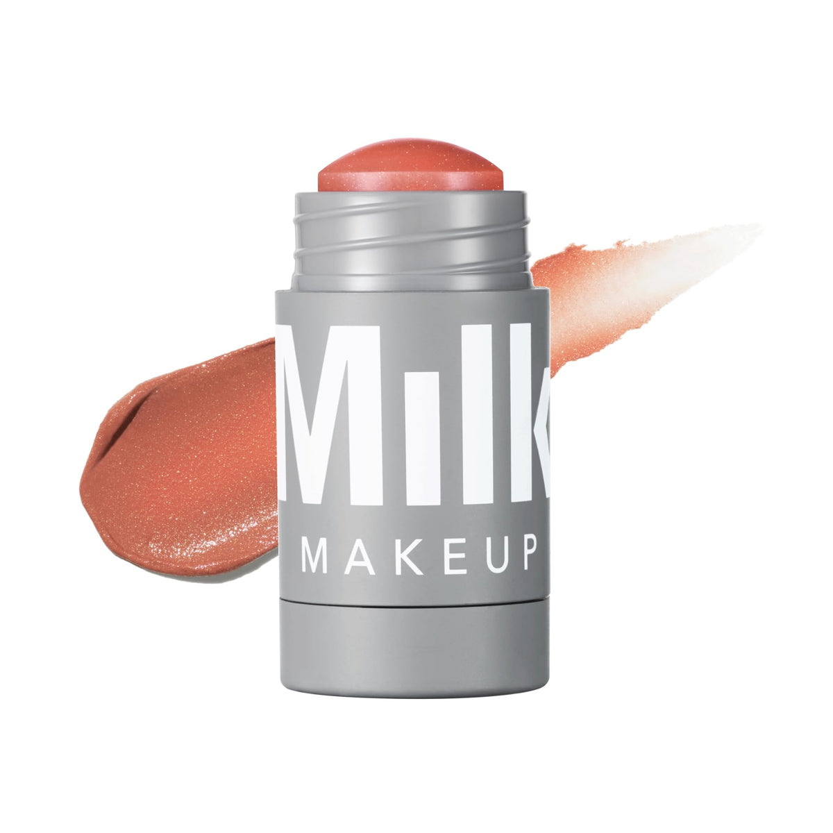 Milk Makeup Lip + Cheek Stick packaging with rose shimmer for on-the-go color.