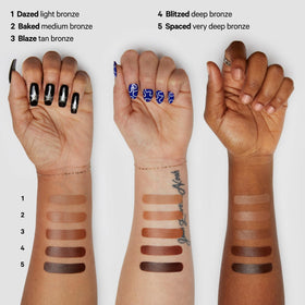 Milk Makeup Matte Bronzer stick on arms and legs for sun-kissed warmth
