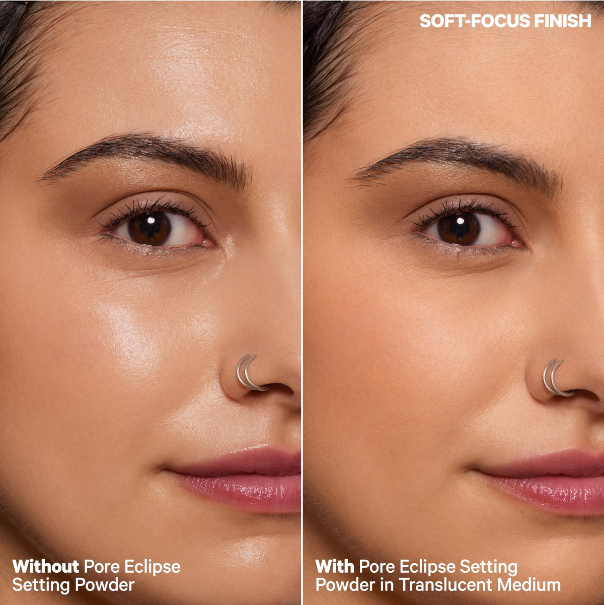 Milk Makeup Pore Eclipse matte finish close-up on smooth skin texture