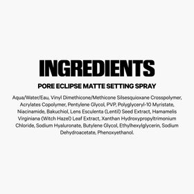 Milk Makeup Pore Eclipse misting on skin for oil-free, soft-focus finish