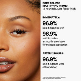Milk Makeup Pore Eclipse Primer controls shine for a balanced complexion.