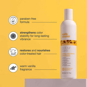 Milk Shake Color Maintainer Conditioner being applied for smoothing and detangling.