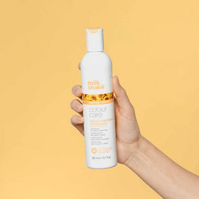 Milk Shake Color Maintainer Conditioner adds shine and vibrant color after use.