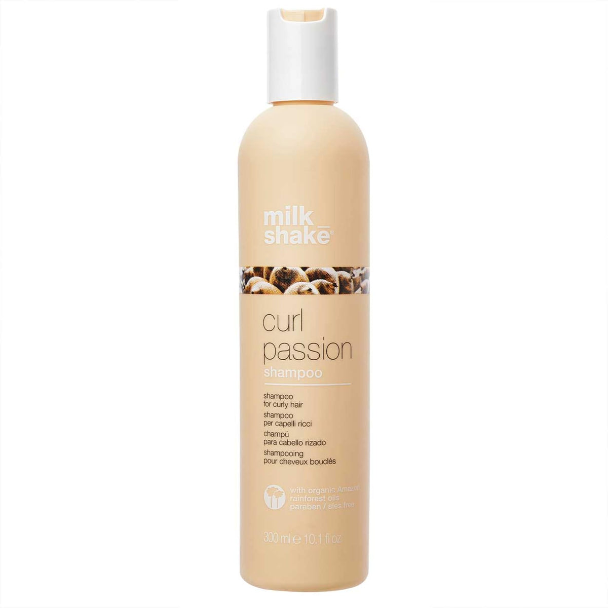 milk_shake Curl Passion bottle for gentle, sulfate-free cleansing of curly hair.