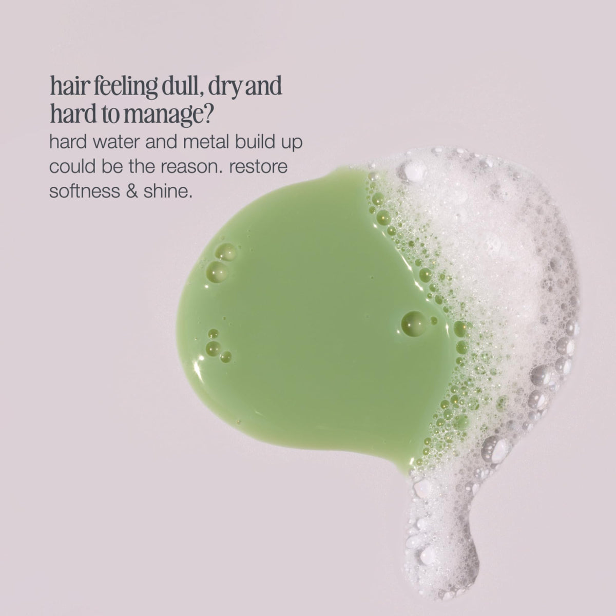 Milk Shake Deep Detox Shampoo after-use radiant hair close-up suggests renewed shine.