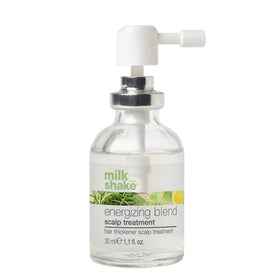 Milk-Shake Energizing Blend bottle front promotes volume for fine hair.