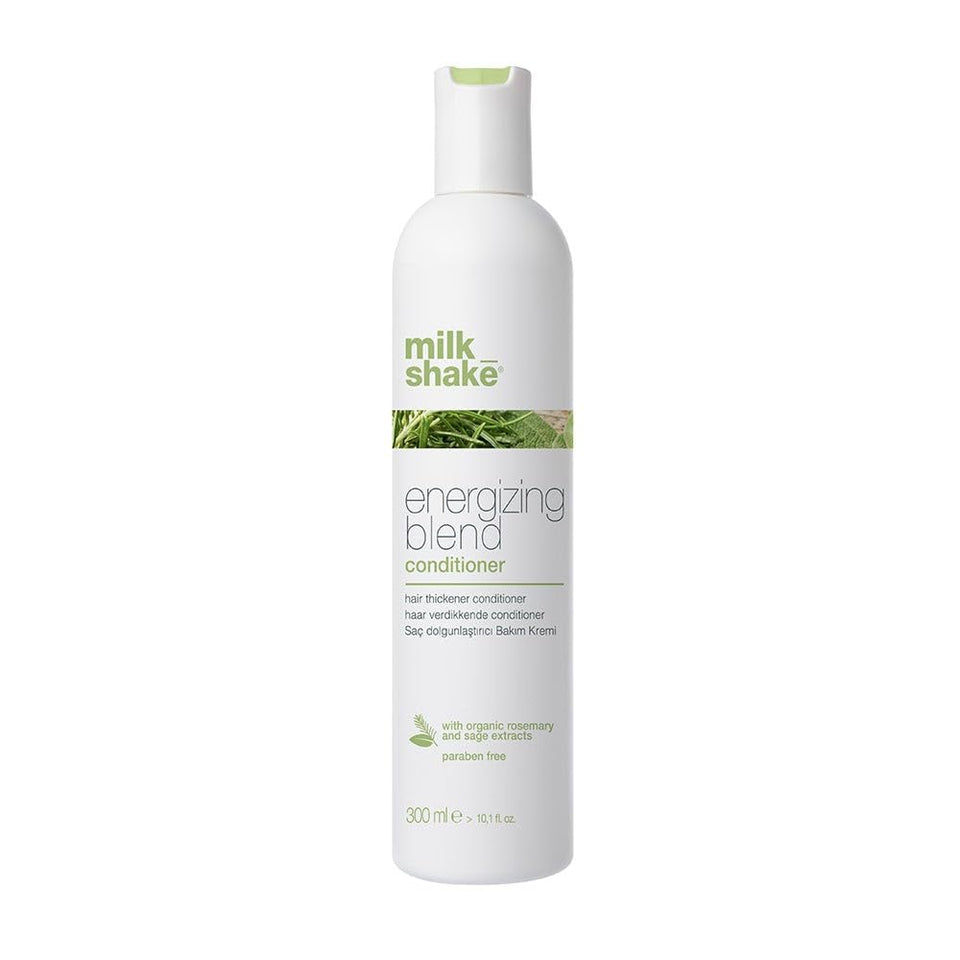 Milk Shake Energizing Blend Conditioner bottle on shelf for thin hair