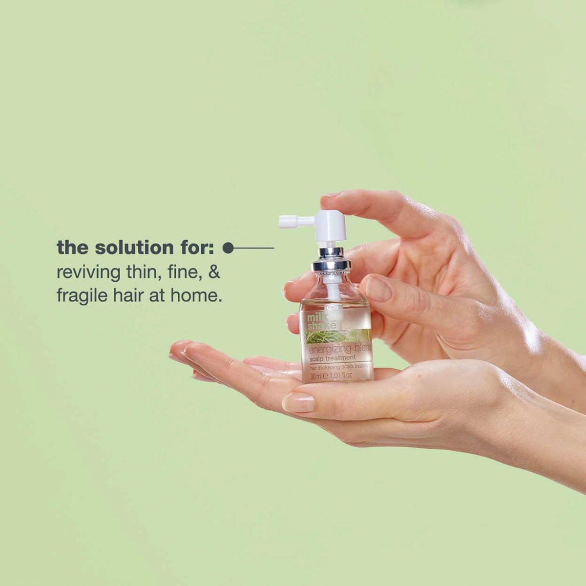 Milk-Shake Energizing Blend pump dispense ready for daily use.