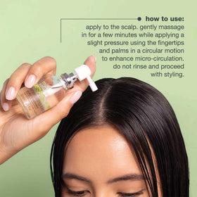 Milk-Shake Energizing Blend vanity scene suggests a refreshing routine.