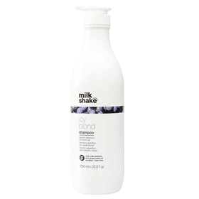Milk Shake Icy Blond Shampoo bottle front for cool ash blonde results.