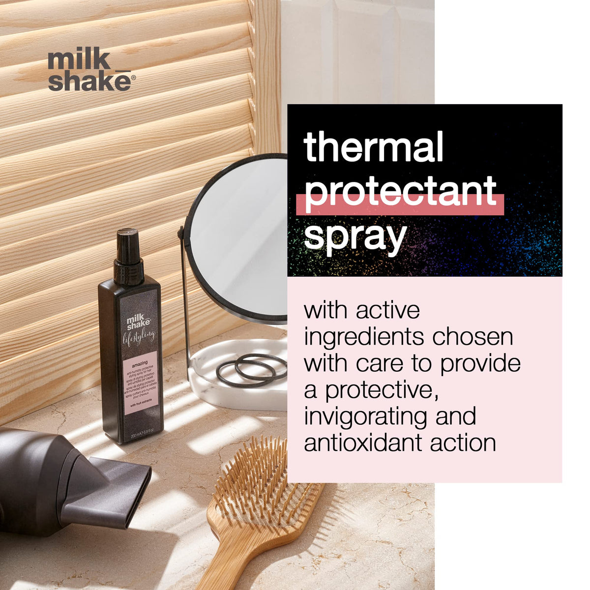 milk_shake Lifestyling Amazing spray organic-ingredients nourish and condition hair.