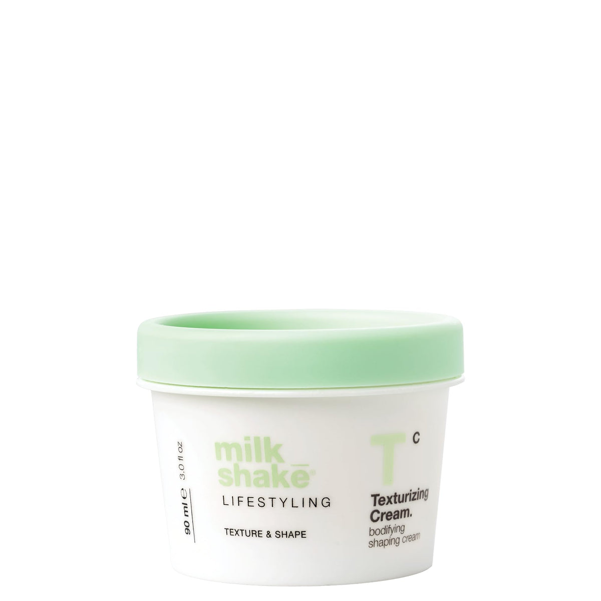 Milk Shake Texturizing Cream bottle demonstrates lightweight formula for flexible styling.