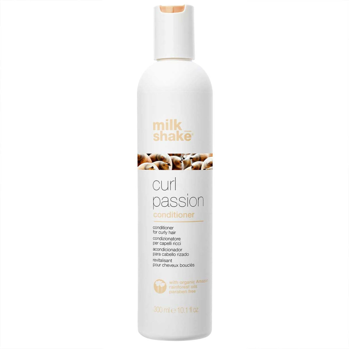Milk_shake Curl Passion Conditioner bottle promotes soft, manageable curls.