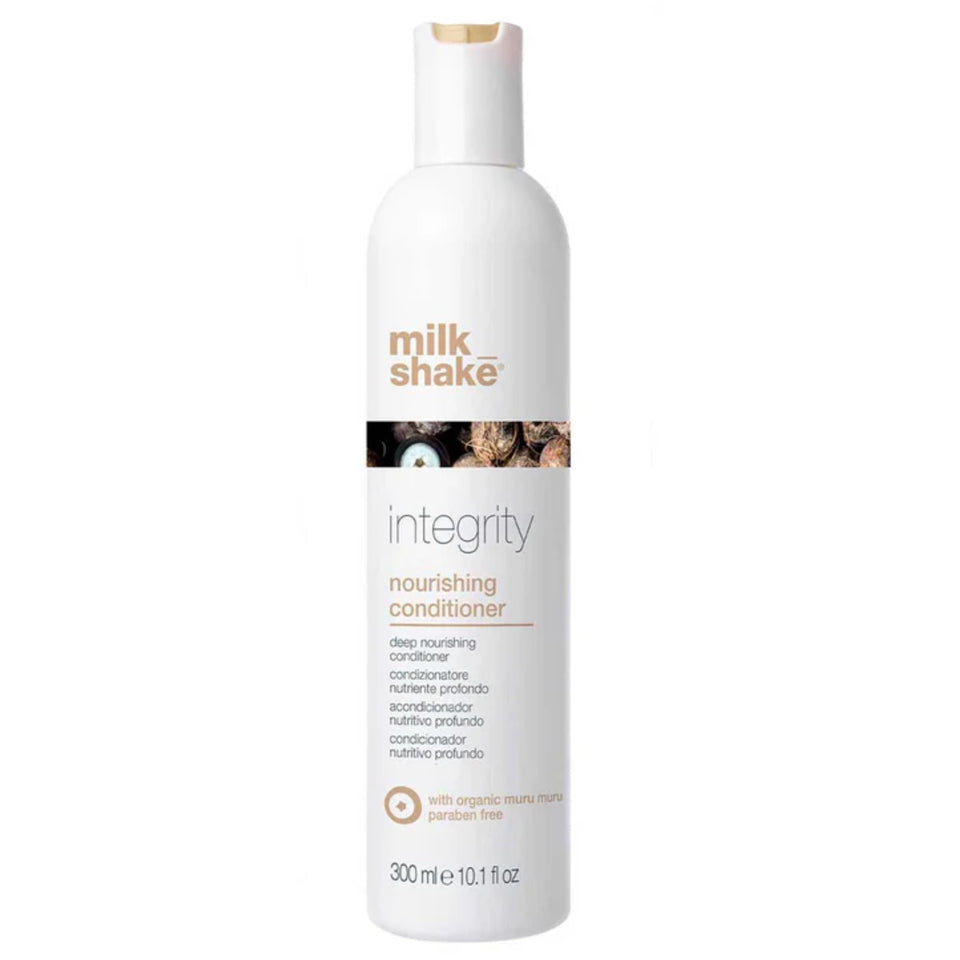 milk_shake Integrity Nourishing Conditioner bottle; paraben-free color-safe conditioning