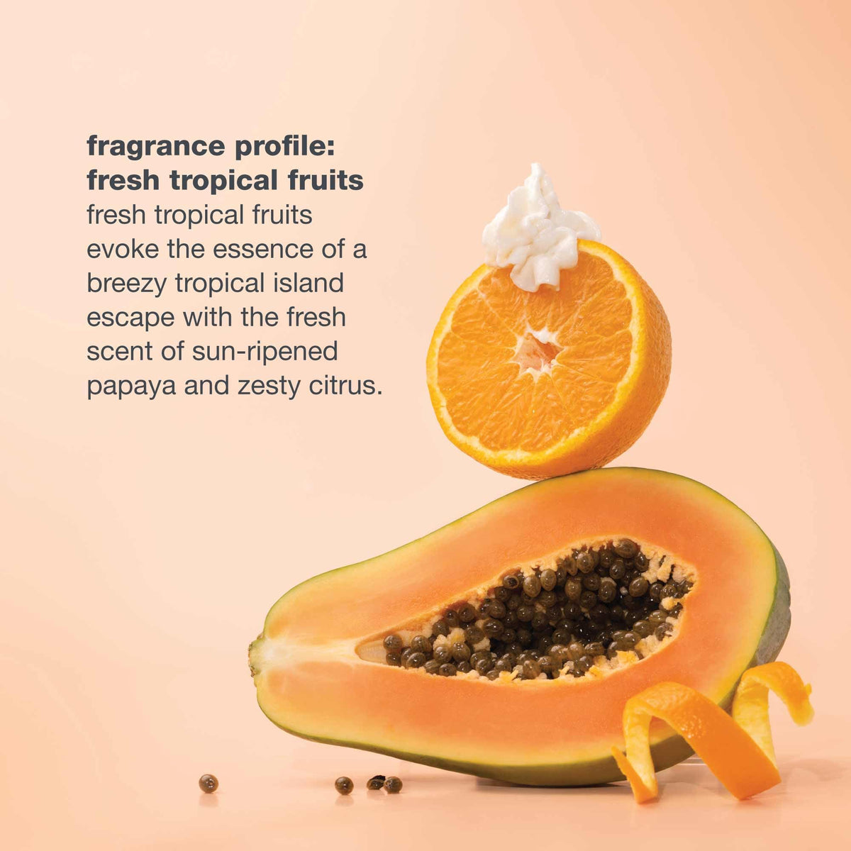 Tropical scent vibe accompanying Milk_Shake Moisture & More Serum.