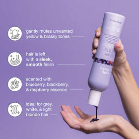 Milk Shake Silver Shine bottle pour showing easy application for even tone.