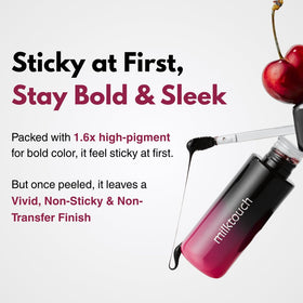 MILKTOUCH Black Fig close-up pigment highlights rich color payoff