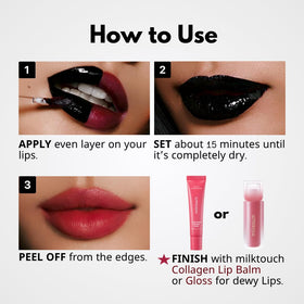 MILKTOUCH Peel-off formula promises waterproof, smudge-proof performance during activities
