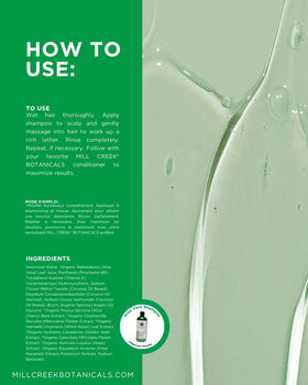 Mill Creek Botanicals Fragrance-free label—no artificial scents