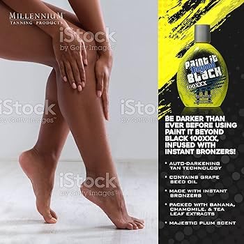Millennium Tanning Paint it Beyond Black 100 XXX lingering bronze effect for lasting color