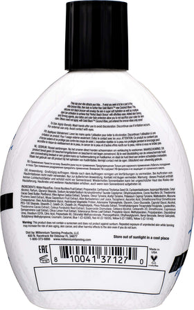 Applying Solid Black Coconut Vibes for a smooth, non-greasy indoor tanning experience.