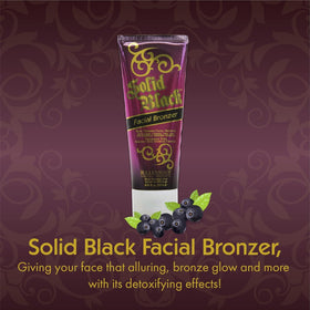 Packaging label highlights fragrance-free, oil-free, and DHA tanning features