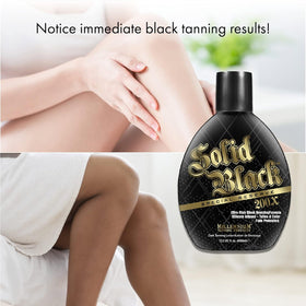 US-based Millennium Tanning badge on packaging.