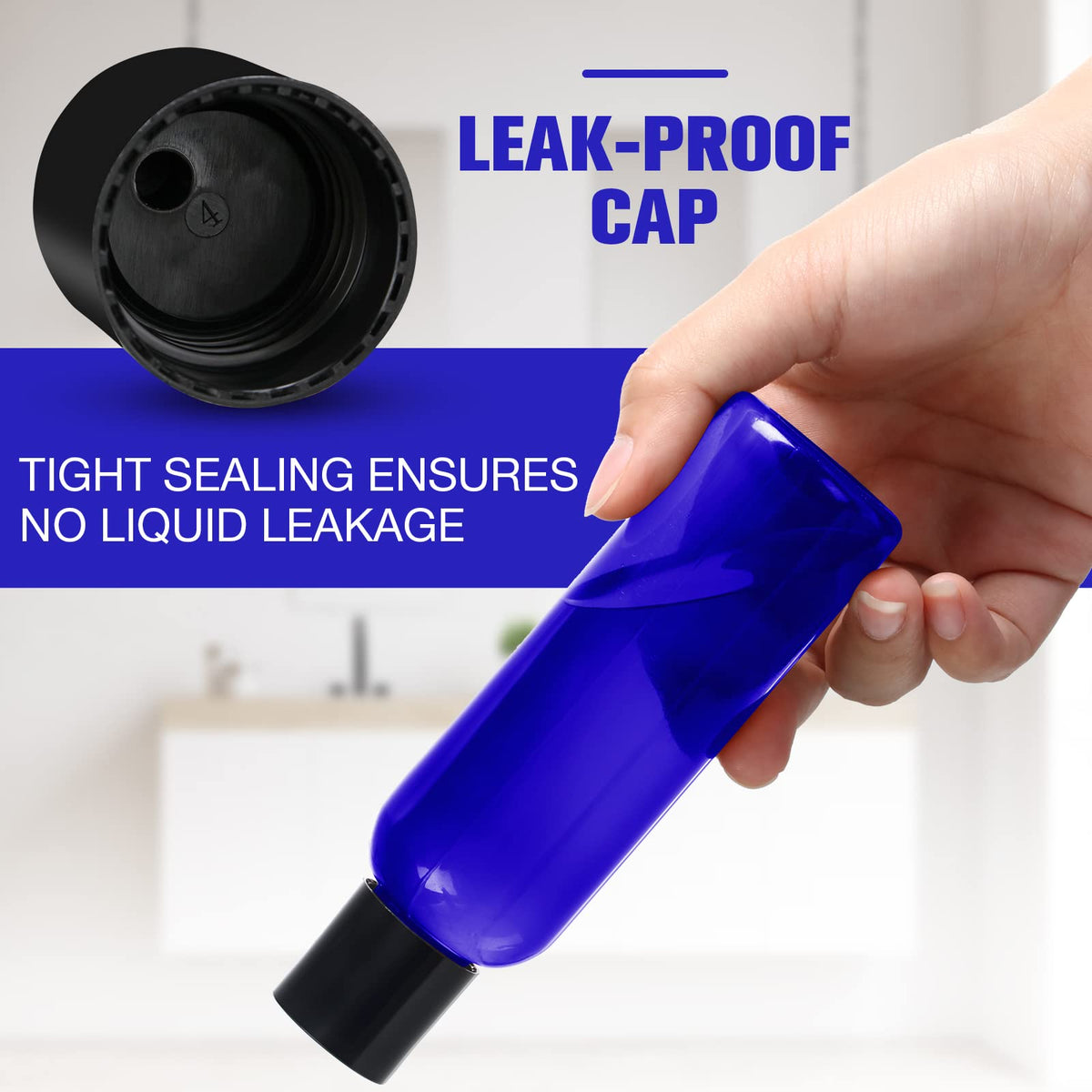 Mimorou disc-top cap design provides leakproof dispensing on the go.
