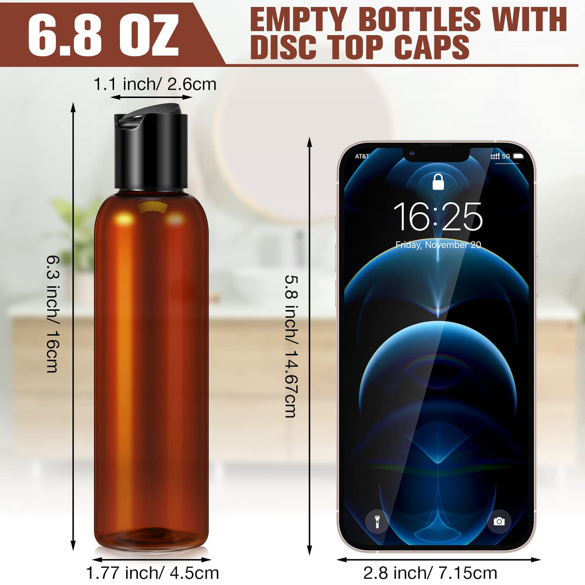 Mimorou disc top flip cap bottle showing easy dispensing design.