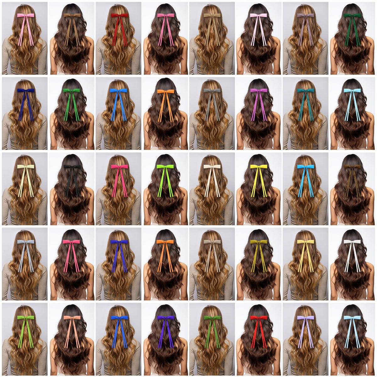 Mimorou elegant clips with varied colors for mix-and-match outfits