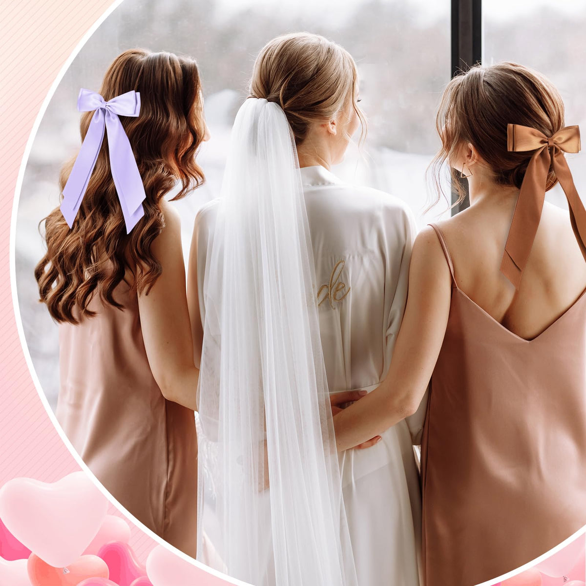 Girls wearing Mimorou bows to elevate casual outfits and add charm.