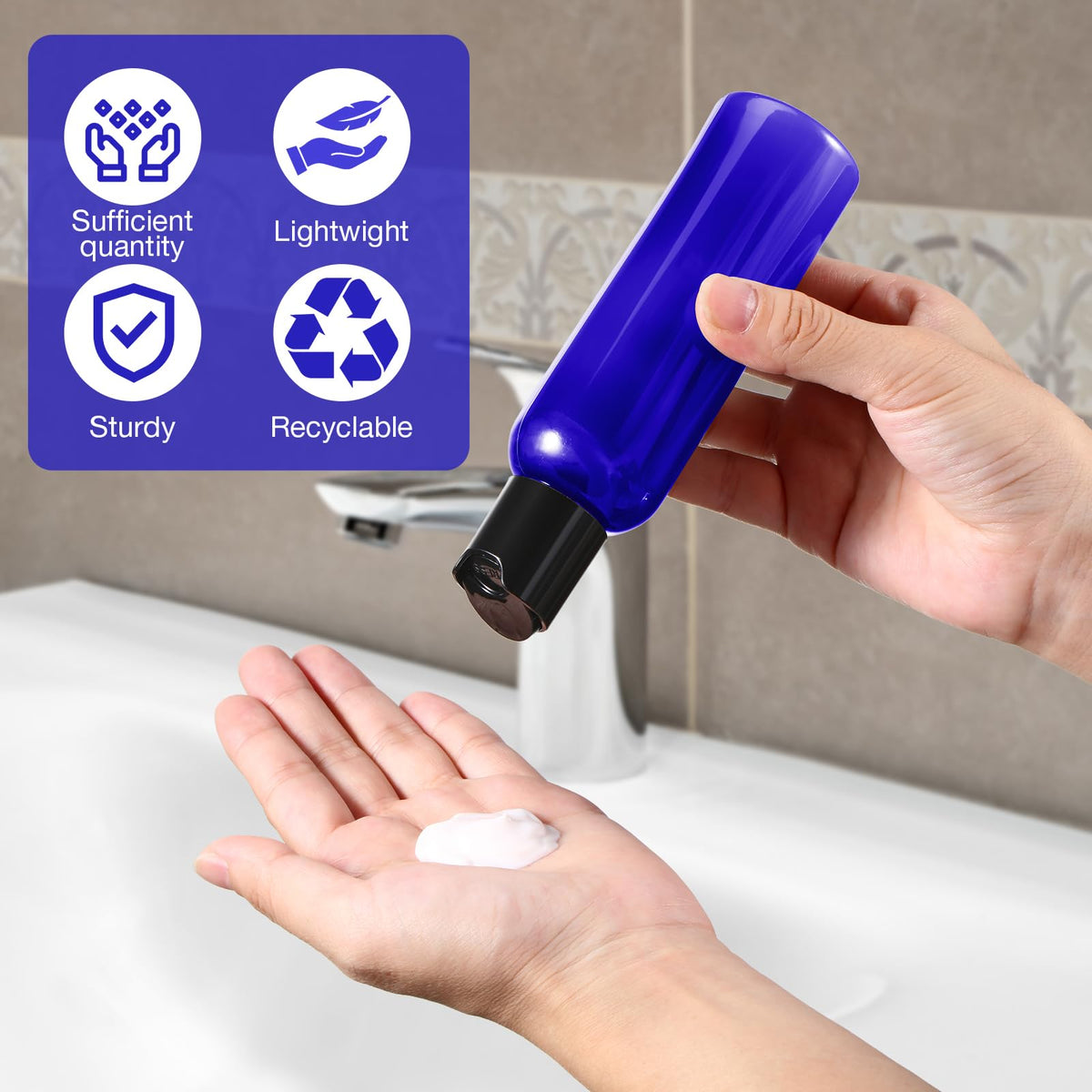 Mimorou lightweight, reusable bottles are easy to carry in luggage.