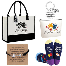 Mimorou theater tote bag offering spacious daily carry for scripts, books, and essentials.