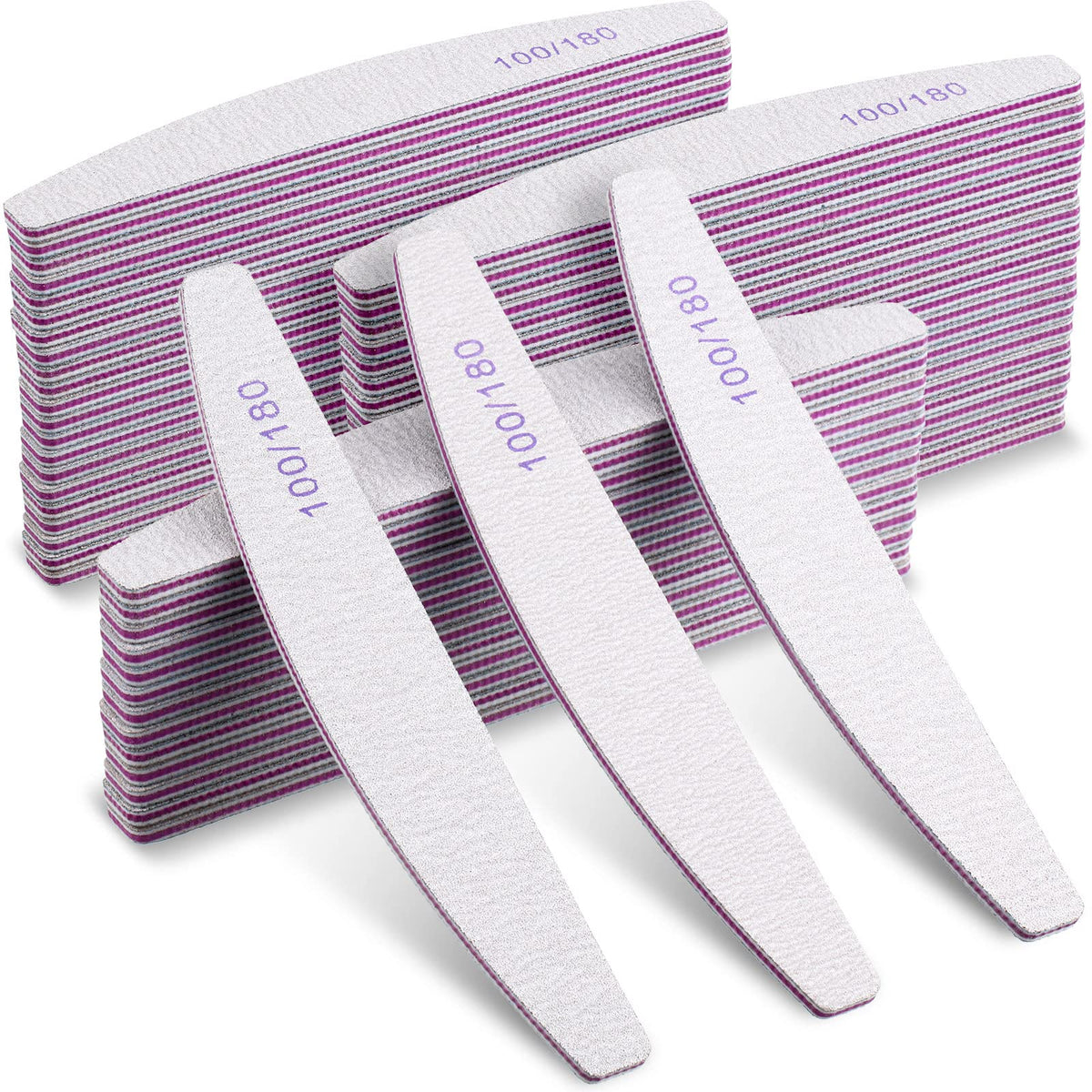 Minatee double-sided emery boards offer durable filing for natural and acrylic nails.