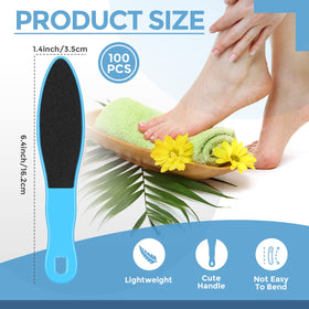 Minatee pedicure foot sander with blue plastic handle for grip