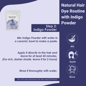 Mi Nature Indigo Leaf Powder for natural dark hair transformation