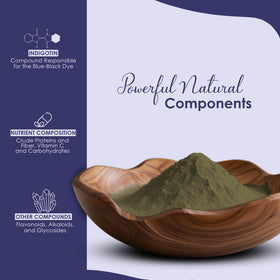 Mi Nature Indigo Leaf Powder sealed pack—authentic packaging from Rajasthan