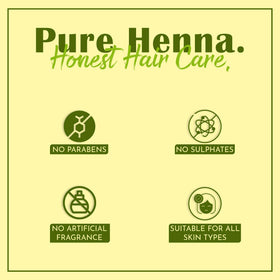 Mi Nature Henna on a single hair strand showing natural shade.