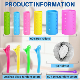 Mindow duck-teeth clips securing hair for neat curls