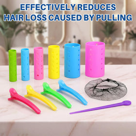 Mindow breathable hair net keeping rollers in place during styling