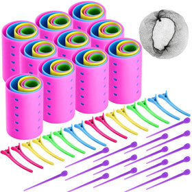 Mindow hair rollers set with 60 rollers for versatile heatless styling and curls