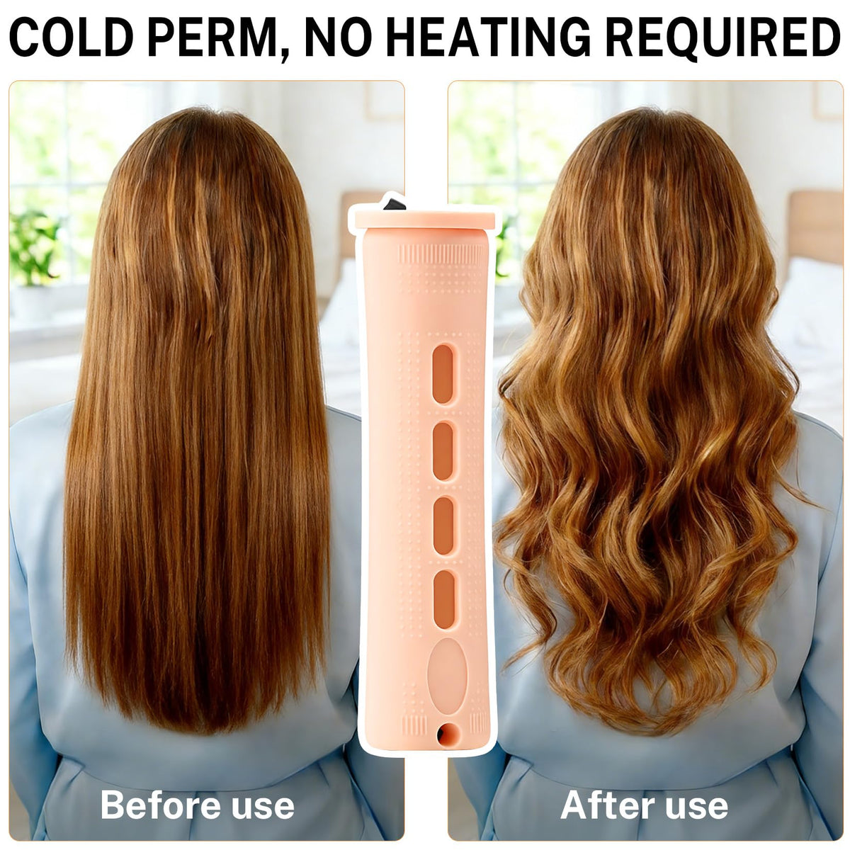 Mindow lightweight, travel-friendly perm rods ideal for on-the-go styling.