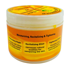 Mine Botanicals body butter application on hand for quick hydration