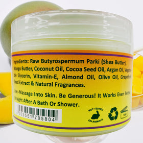 Mine Botanicals body butter on a shelf, ideal for daily skincare routine