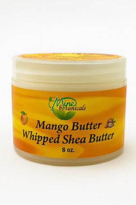 Mine Botanicals whipped body butter mango jar for rich hydration